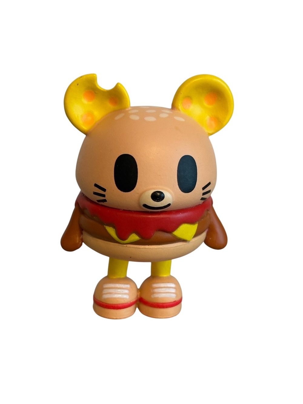 Bite Size Tokidoki Fast Food Besties Figure Vinyl Yellow and Tan 2”